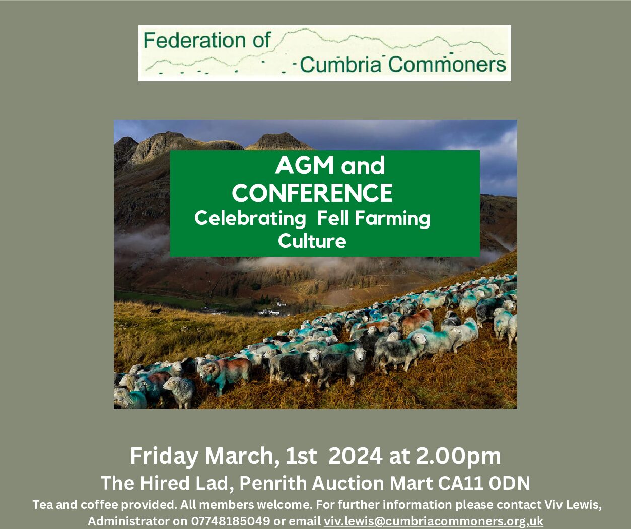 Celebrating commoning culture at the Federation of Cumbria Commoners’ AGM